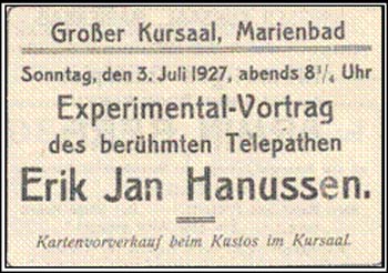Hanussen e la telepatia