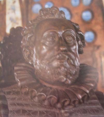 Adrian de Vries. Busto di bronzo raffigurante Otto Heinrich Schwarzenbergs