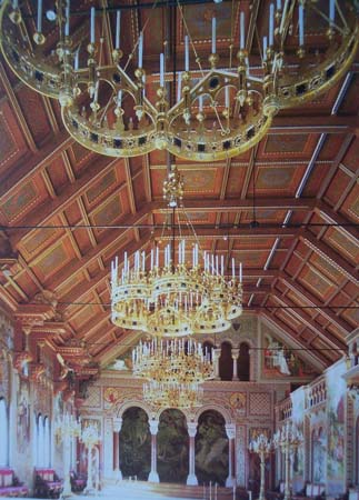 Castello di Neuschwanstein. La sala dei cantori.
