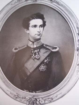 Ludwig II di Baviera nel 1866. Ritratto a pastello di A. Fleischmann