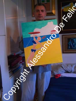 Alessandro with his picture